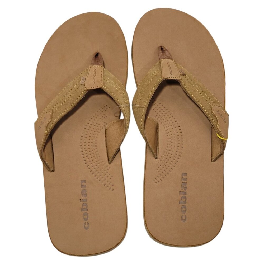 Cobian Lazo Flip Flop Sandals Men Size 11 CAMPO DEL SOL Tan Leather Arch Support - Picture 16 of 16